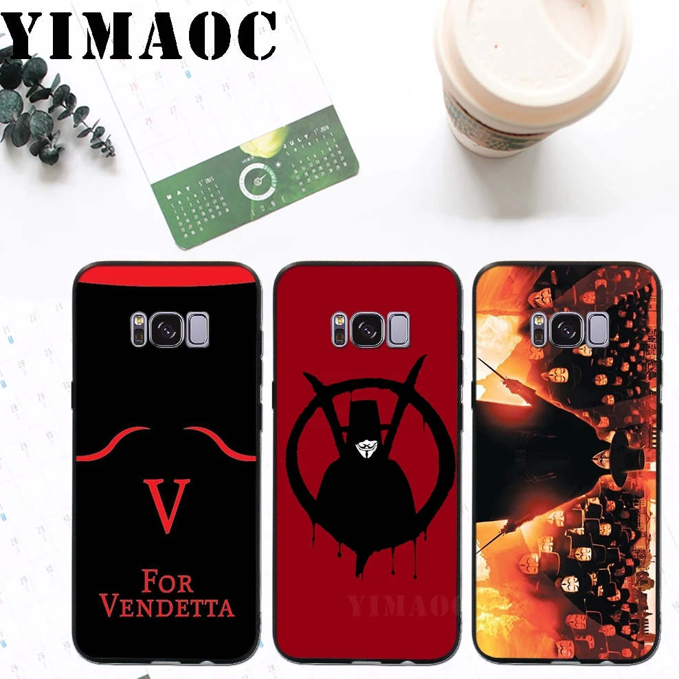 YIMAOC V for Vendetta мягкий силиконовый чехол для Samsung Galaxy A3 A5 A6 плюс 2017 2016 S6 S7 край S8 S9 &amp Note