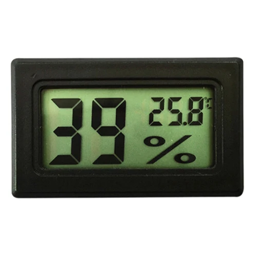 Mini Black Digital LCD Indoor Temperature Humidity Meter Thermometer Hygrometer 9Y41 | Дом и сад