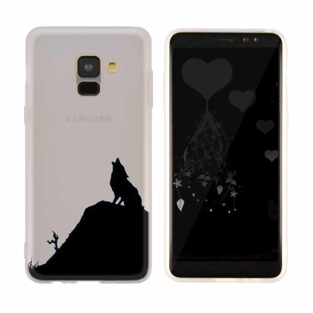photo is 3D mode Силиконовый чехол для samsung Galaxy A6 A8 A9 A7 A5 A3 плюс A6S звезда вой картинки волка - Цвет: photo is 3D mode