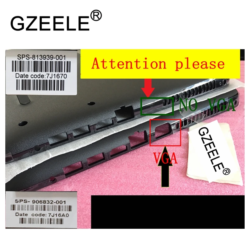 Новая нижняя крышка ноутбука GZEELE для HP 250 G4 255 Нижняя PN : 814614 001 AP1EM000510 черная с