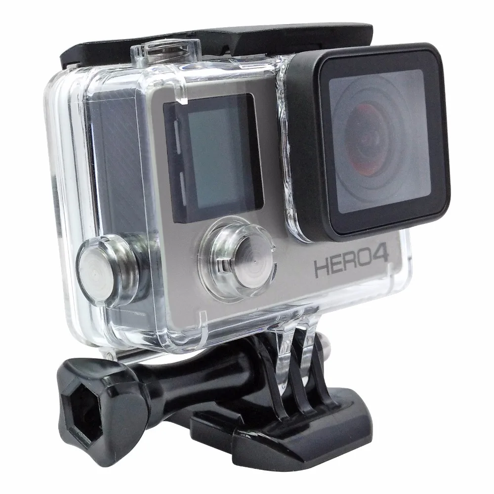 СТРЕЛЯТЬ Открытая Сторона Защитный Дело Жилья для Gopro Hero 3 + 4 Камеры Go pro