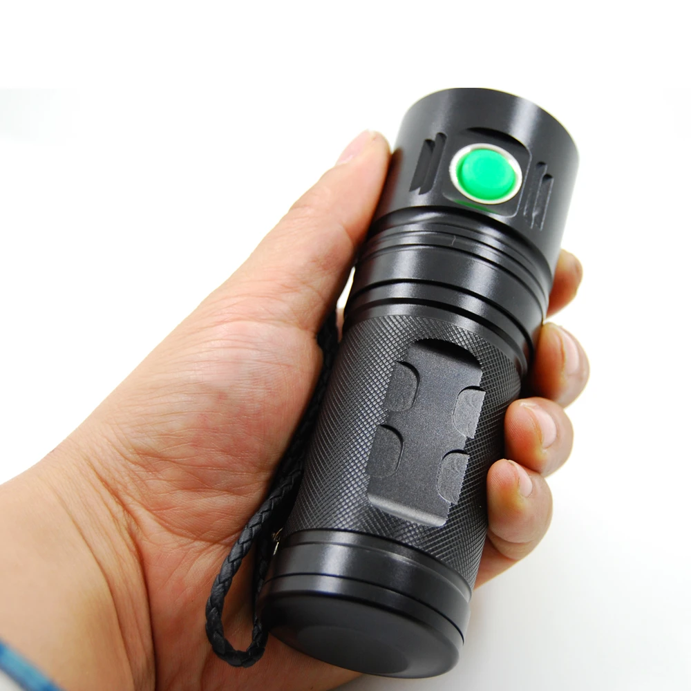 2017 New USB Rechargeable 3500 lumens CREE XHP70 3000K (yellow light) LED torch Flashlight led lamp Using 3*18650 battery | Лампы и