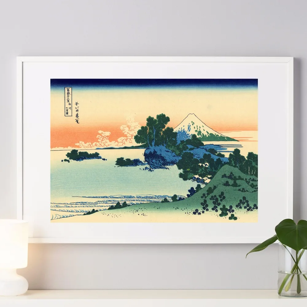 Jpan Mountain Fuji Watercolor Canvas Art Print Painting Poster Wall Pictures For Room Home Decorative Bedroom Decor No Frame | Дом и сад