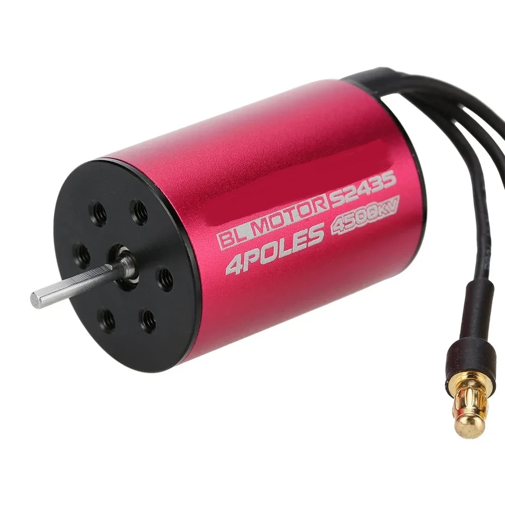 S2435 4500KV Бессенсорный бесщеточный двигатель и 25A ESC Комбинированный набор для 1/16 1/18