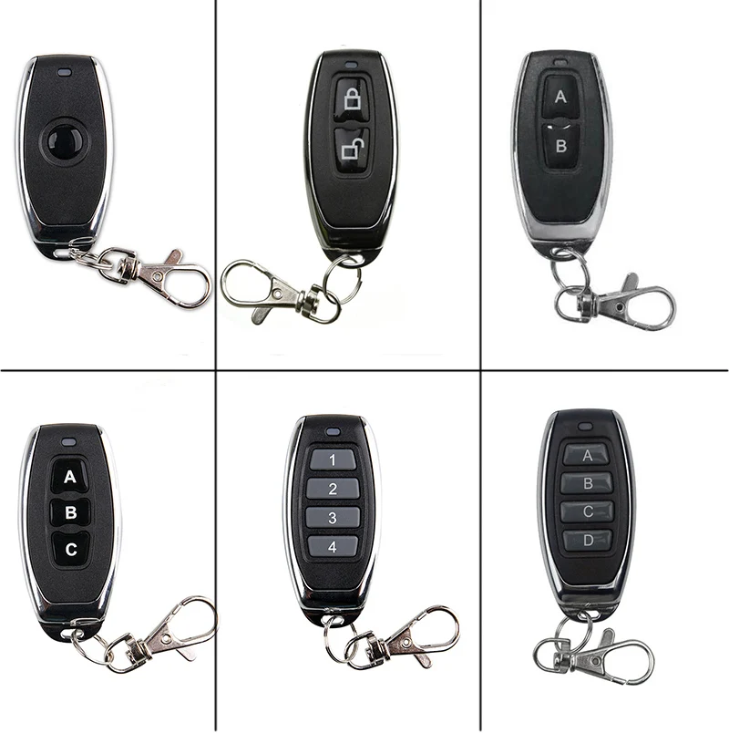 

xuanlongyuan Metal frame 1 2 3 4 CH 1CH 2CH 3CH 4CH RF Transmitter Wireless Remote Control ,315/433.92 MHz/Garage Door/shutters