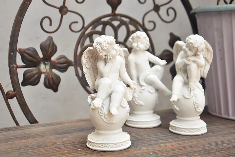 Милые поделки с ангелом домашние украшения фигурка ангела персонаж полимерное