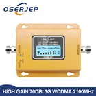 Ретранслятор 70db 3g 2100, Мобильный усилитель сигнала 2100 МГц, ЖК-дисплей, LTE WCDMA UMTS, Прямая поставка
