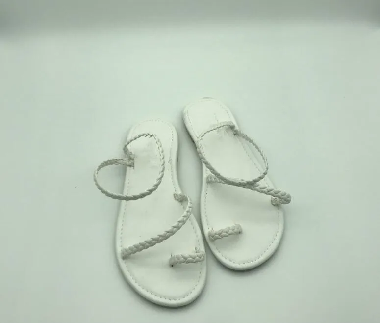 ; Новинка года; летние пляжные сандалии на плоской подошве с открытым носком; тканые Модные прочные тапочки для путешествий; сандалии