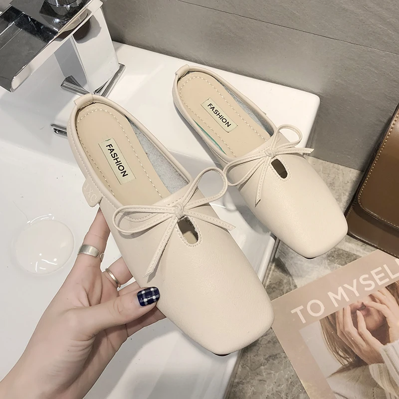 Тапки Женские повседневные сланцы плоская подошва мягкая Уличная обувь для