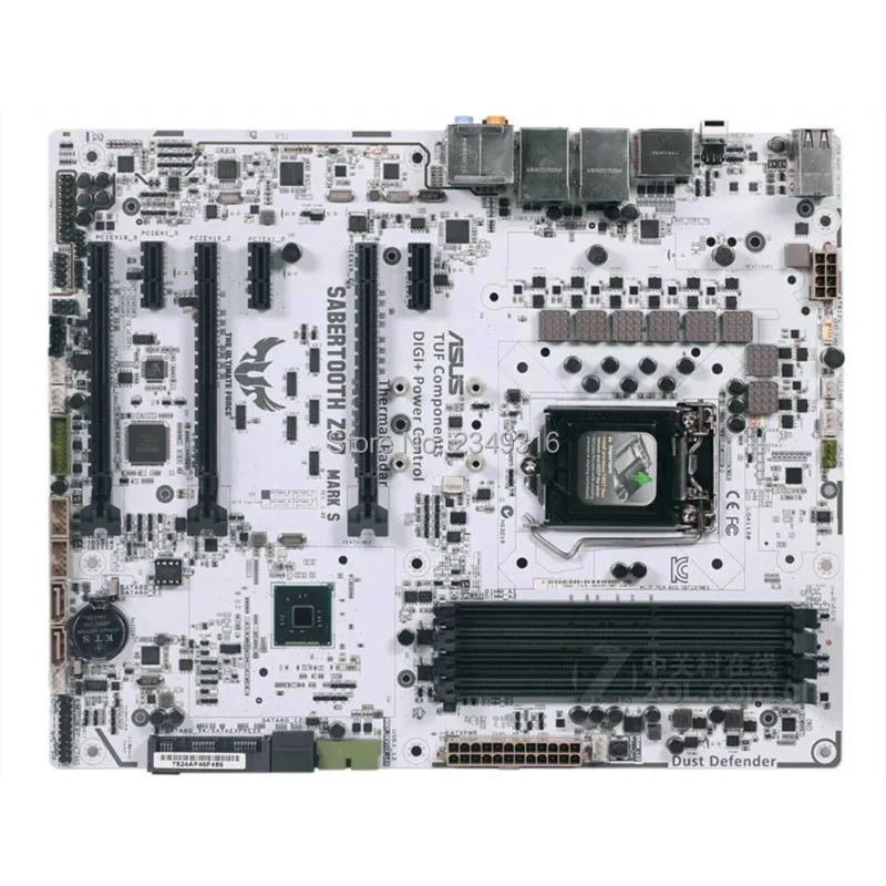 Без защитной крышки для ASUS SABERTOOTH Z97 MARK S оригинальная материнская плата сокет LGA 1150