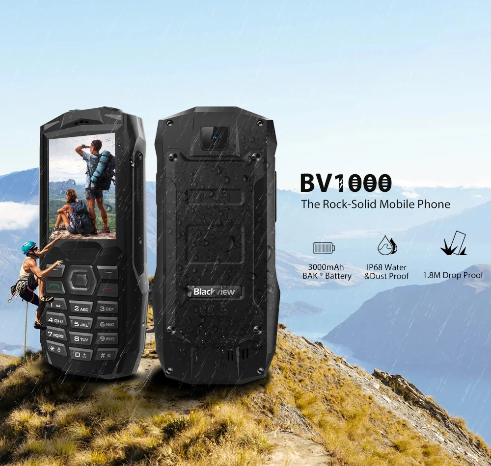Blackview BV1000 IP68 Водонепроницаемый противоударный MTK6261D Беспроводной FM радио 3000 mAh 0.3MP