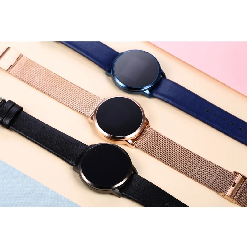 Новый Q8 OLED Bluetooth Smart часы Нержавеющая сталь Водонепроницаемый носимого