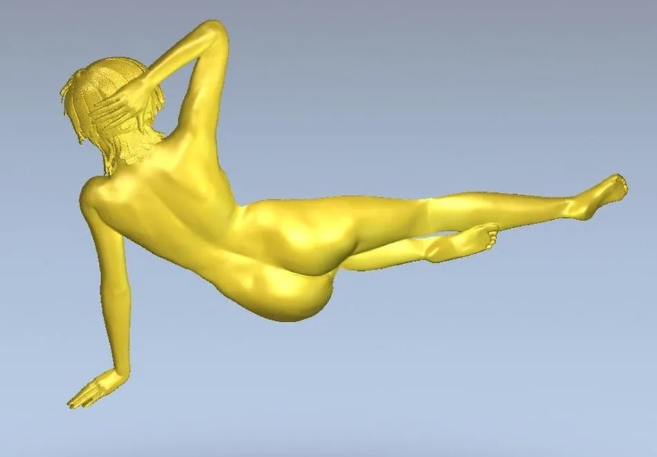 3d модель рельef для ЧПУ в формате STL голая рельефная сзади девушка | Инструменты