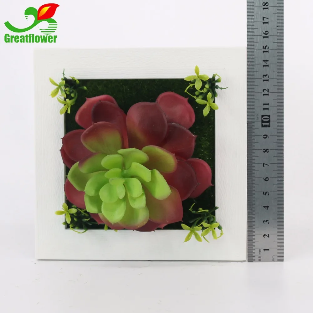1pc Creative 3D Artificial Plant Frame Red Water Grass Wall Posted On The Home Shop Decoration Living Room Decor | Дом и сад