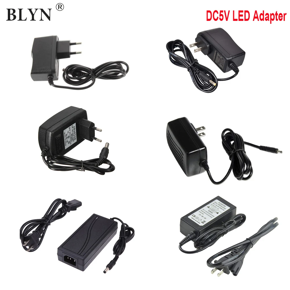 DC5V светодиодный адаптер Питание AC85V ~ 265V 1A 2A 3A 4A 5A 6A 8A 10A Фуэнте де Alimentacion для WS2812