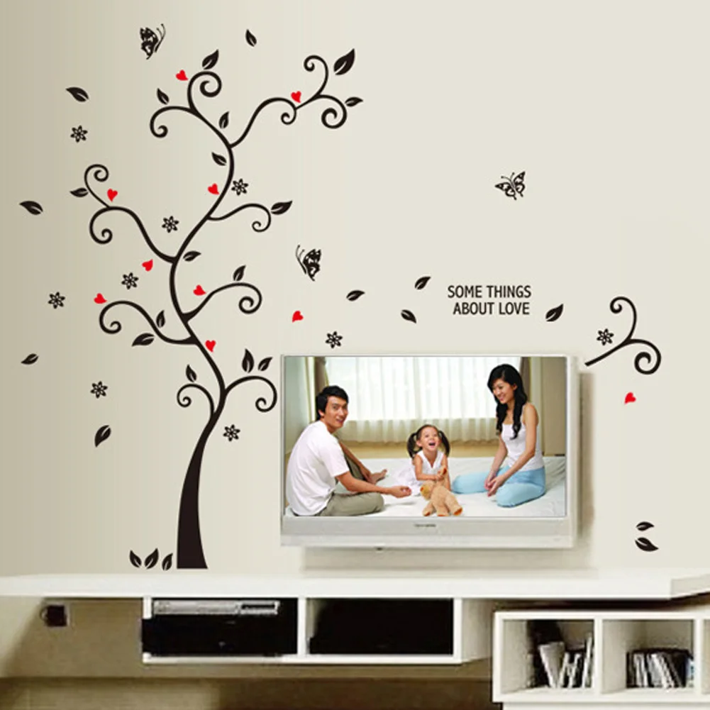 100*120 см/40 * 48in 3D DIY Съемный фото пленка с изображением дерева наклейки на стены/клей