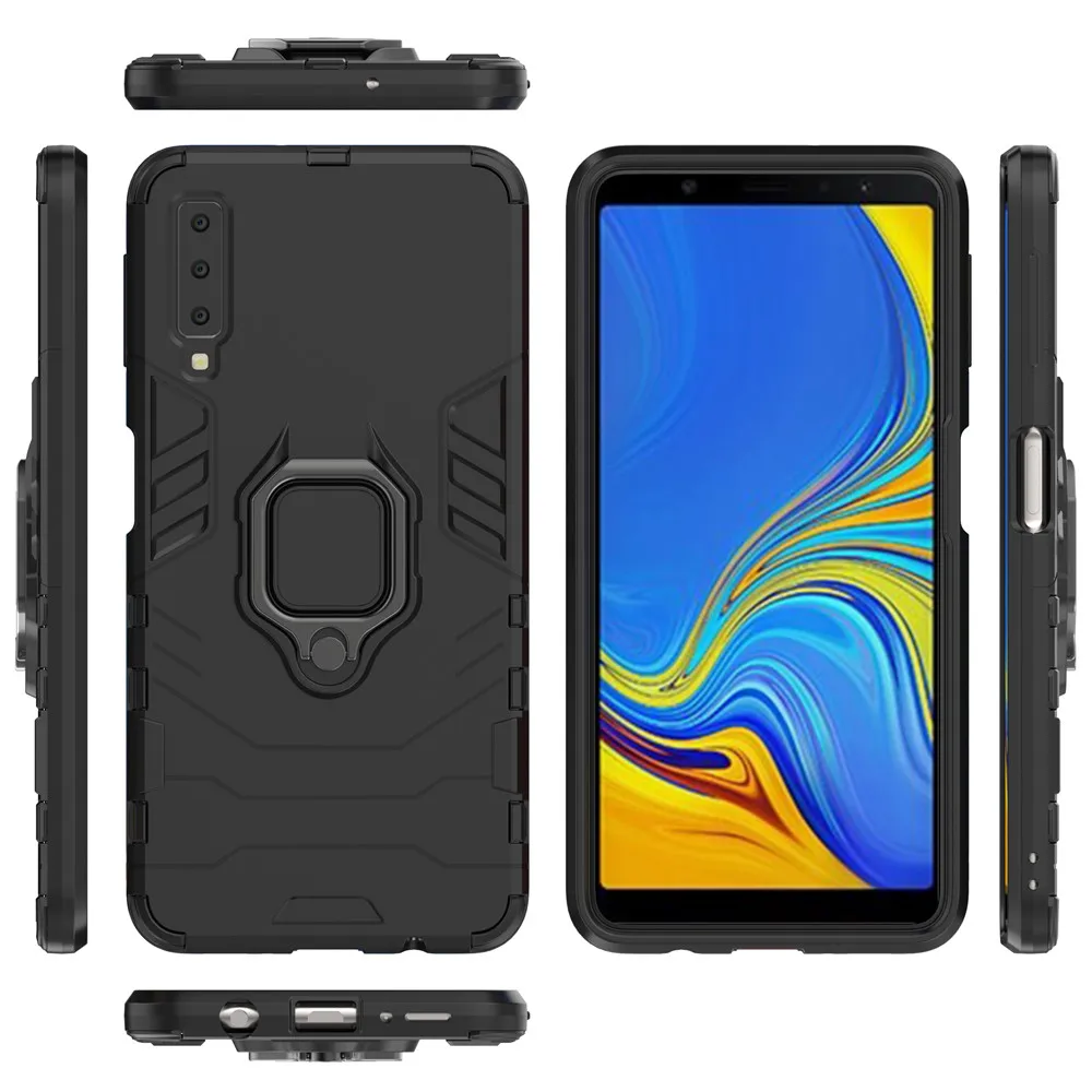 Чехол для Samsung Galaxy A7 2018 A750 Силиконовый ТПУ Магнитный жесткий поликарбонатный