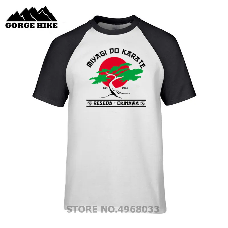 New Fashion Men T Shirt Miyagi Do Karate - Kid Cobra Kai Quality Cotton Breathable T-shirt Original Brand Manga Tshirt | Мужская одежда