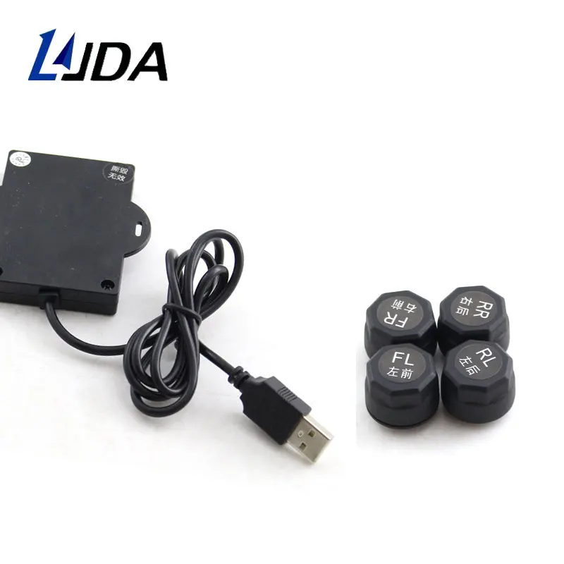 LJDA TMPS Автоматическая охранная сигнализация Солнечная энергия интеллектуальная безопасность шин давление набор для мониторинга набор инструментов цифровой ЖК-дисплей