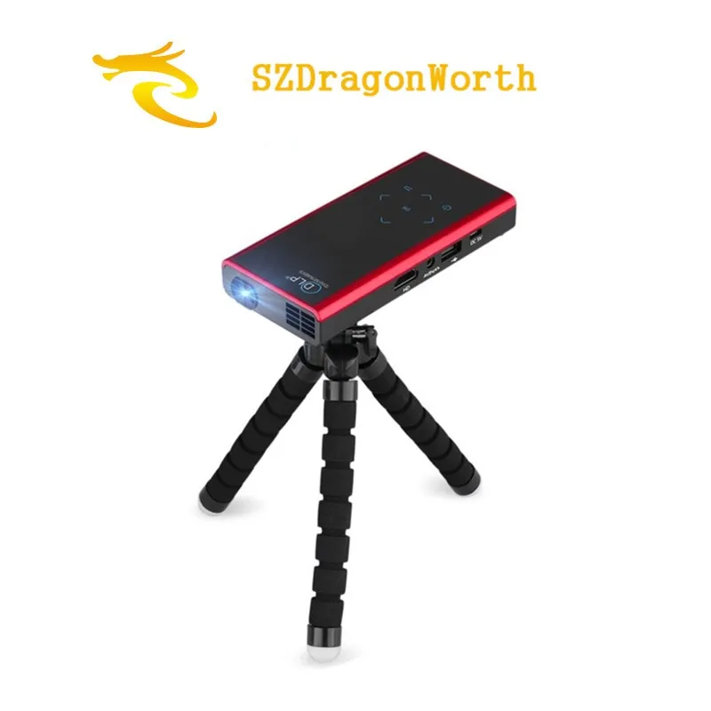 Mini Pocket DLP Projector Wireless Wifi HD E06S Support 1080P Full Android 4.4 Miracast Proyector Outdoors | Электроника
