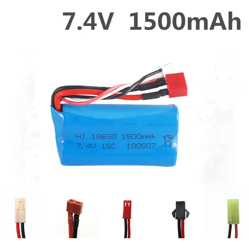 7 4 V 1500mAh 15C 18650 RC цилиндрическая высокая скорость литиевая батарея 12428 пульт