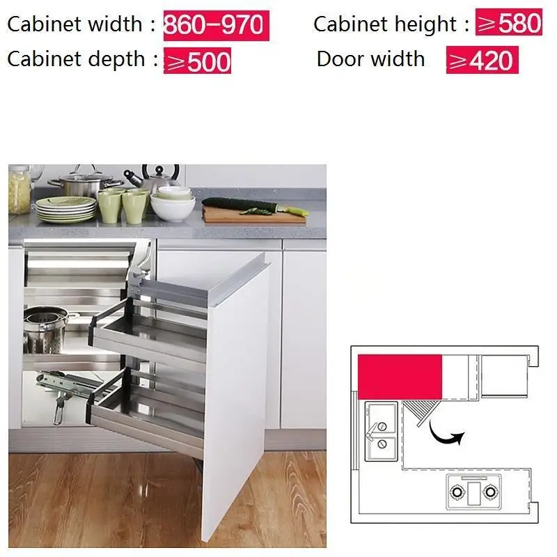 Armario Platos сушилка для посуды Keuken ящик для Organizador Cocina Органайзер из нержавеющей стали Cozinha корзина для кухонного шкафа - Цвет: Number  2