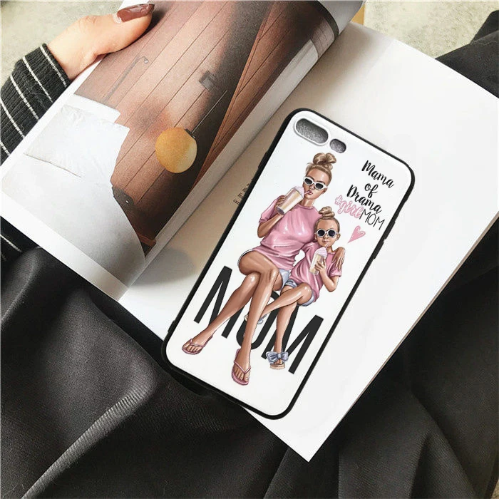 Чехол для телефона MaiYaCa Mom and baby iphone 5 5s SE 6s 6 plus 7 8plus 8 X XS XR XSMAX силиконовый чехол