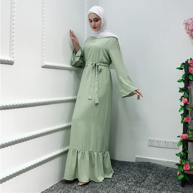 Abaya кафтан турецкий халат Дубай мусульманский хиджаб платье марокканский