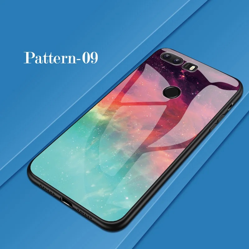Pattern 09 Для спортивной камеры Xiao mi Red mi 7 5 плюс K20 S2 Note 4 4X5, 6, 7, 8 Pro красочные Стекло крышка чехол для телефона для Xiaomi mi 8 9 SE 9T A1 A2 Lite Coque - Цвет: Pattern 09