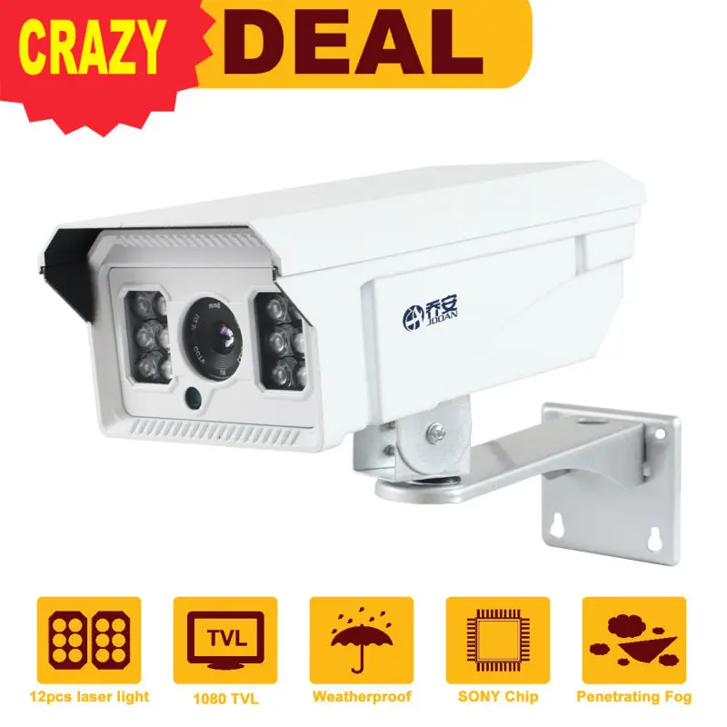 Jooan 1200TVL Sony CCD CCTV Камера хорошего ночного видения Водонепроницаемый безопасности