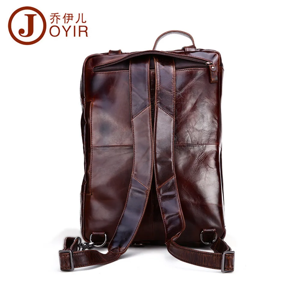 Joyir 2021 Laptop Bag Business Shoulder Wax Oil Genuine Leather Handbag Crossbody Computer Men Travel Bags 9911 | Багаж и сумки
