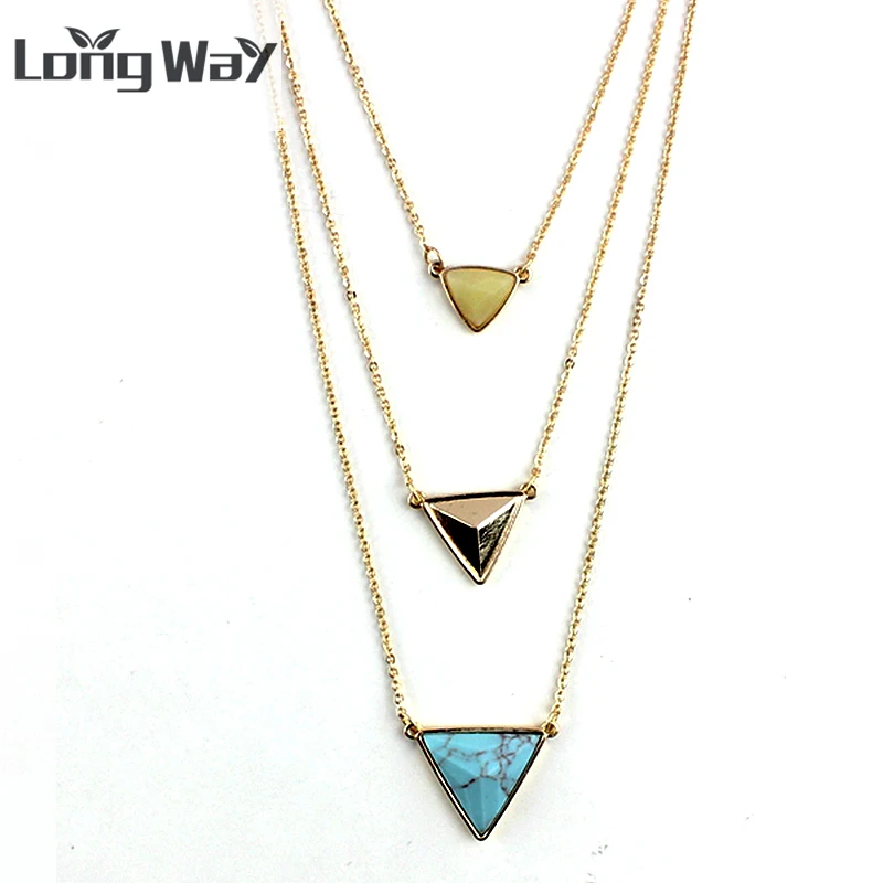 

LongWay Jewelry women Statement long necklace necklaces women Gold Color Long Necklaces Female Jewelry SNE160054103