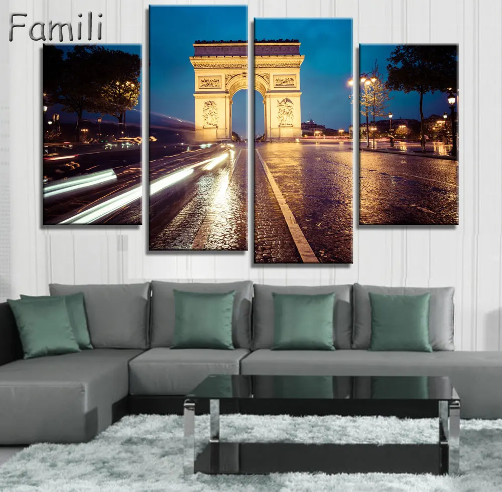 Холст настенный художественный постер домашний Декор Гостиная 4 шт. Европейский