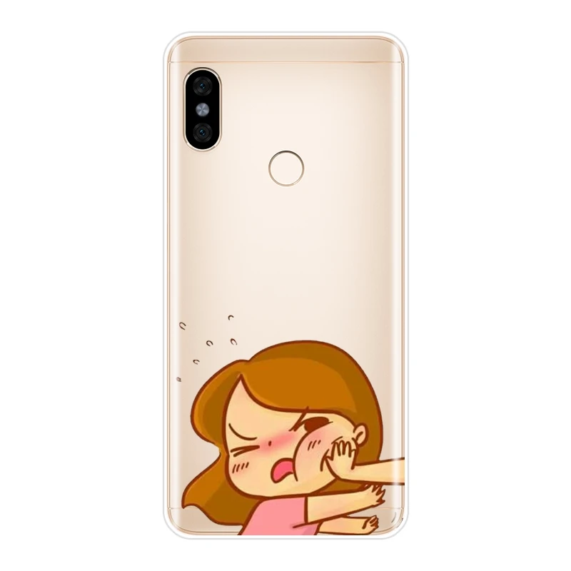 Задняя крышка с изображением кота для Xiaomi Redmi S2 4A 5A 6A 5 Plus Pocophone F1 Note 4 4X 6 Pro Prime мягкий