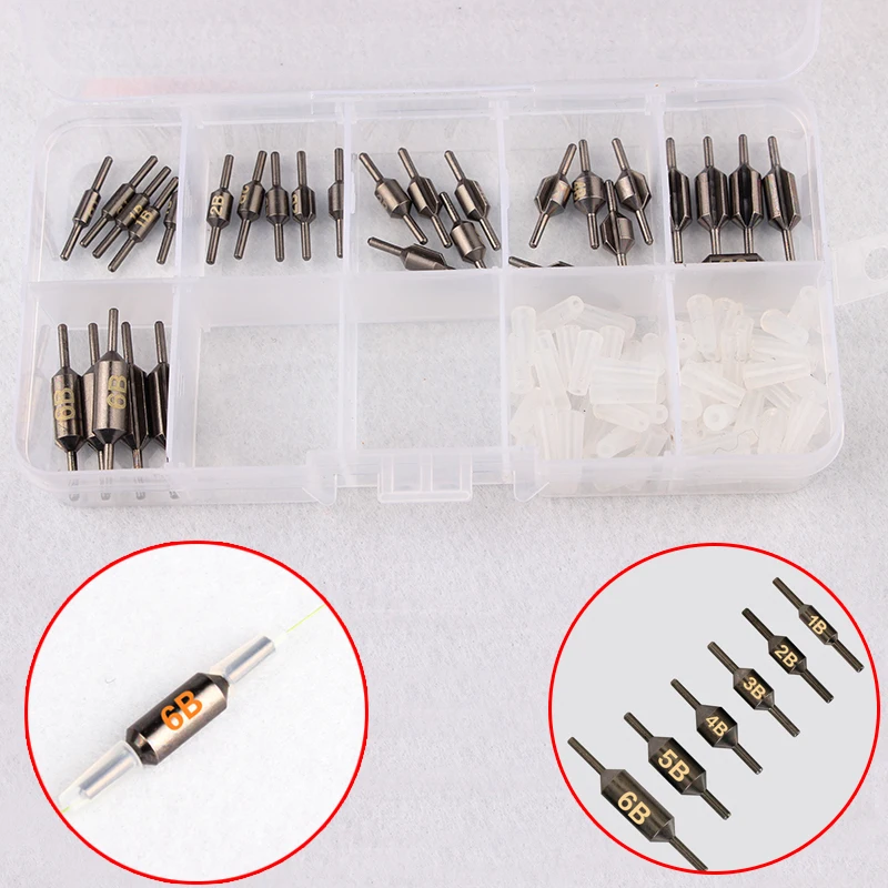 

30PCS Raft Fishing Weight copper Sinker Fishing Tackle Split Shot Fishing lead Sinker Line Protector Accessories With box