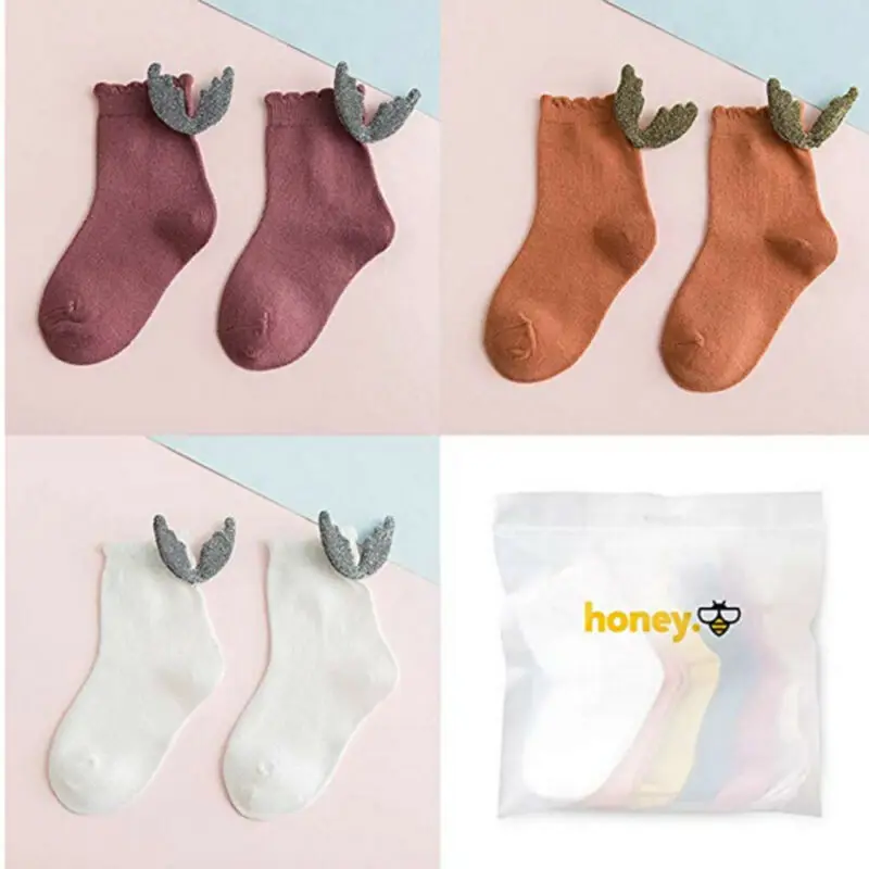 Новые детские носки с милыми ангелами Мягкие хлопковые Повседневные