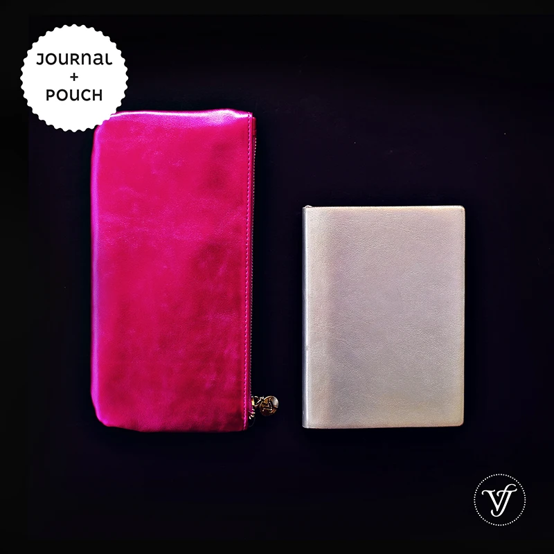 Блокнот в мягкой обложке Smyth flasy GLAM Journal + металлический мешочек для коллекции