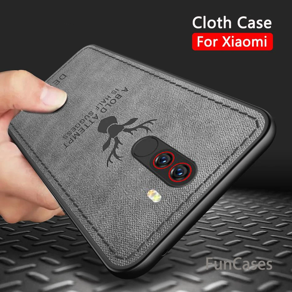 Case For Pocophone F1 Xiaomi Redmi Note 5 Pro Cloth Deer Cover Xiomi Plus 5A 5X A1 6 6A Poco | Мобильные телефоны и
