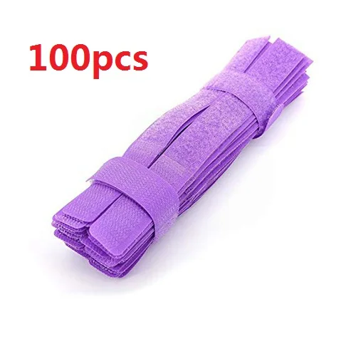 100pcs purple 100 шт нейлоновый держатель для сматывания кабеля, органайзер для наушников, держатель для мыши, шнур для защиты кабеля, управление для samsung iPhone, провод Ethernet - Цвет: 100pcs purple