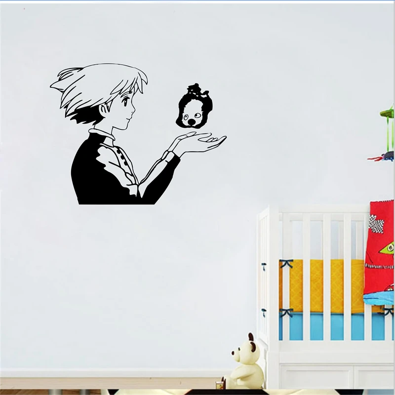 Бесплатная доставка Howl's Moving Castle вдохновленная Софи и кальцифер Наклейка на