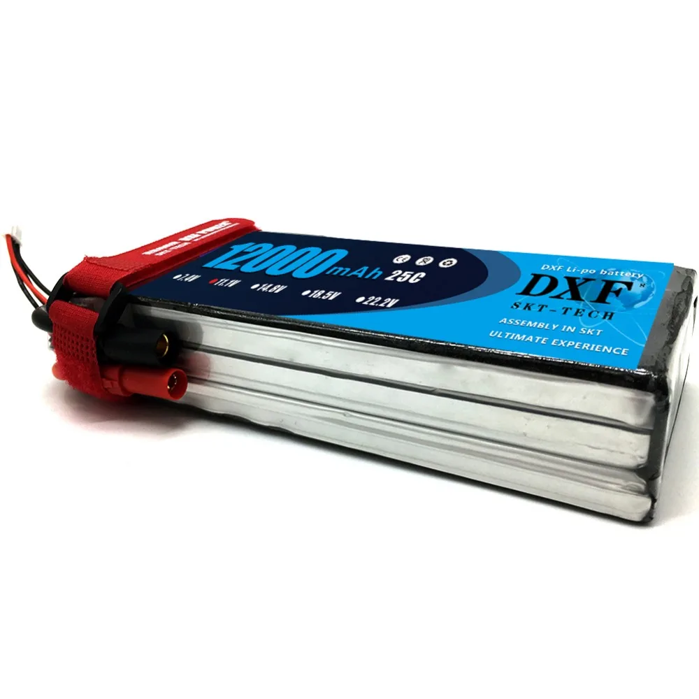 

DXF Good Quality Lipo Battery 11.1V 3S 12000MAH 25C-50C RC AKKU Bateria for Airplane Helicopter Boat FPV Drone UAV