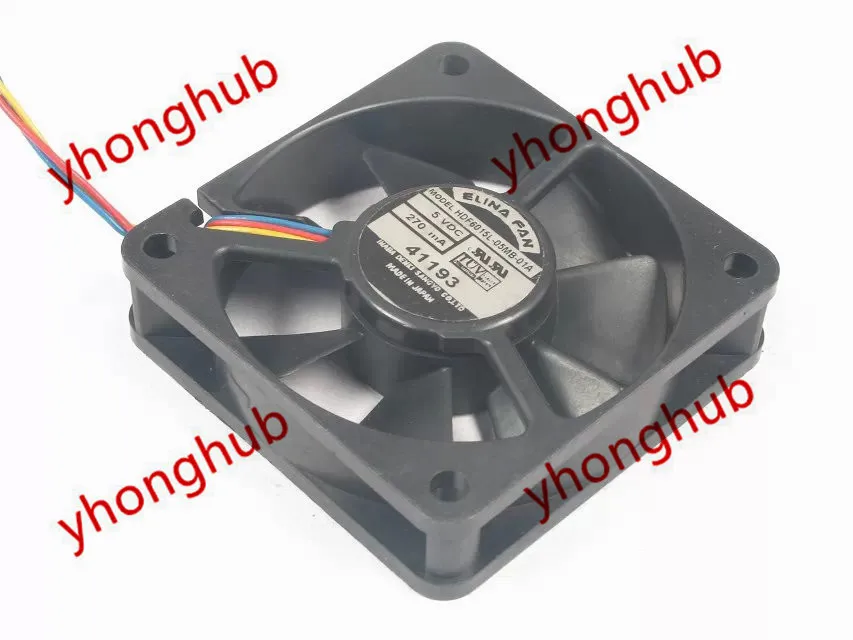 ELINAFAN HDF6015L-05MB-01A DC 12V 270mA 60x60x15 мм вентилятор охлаждения сервера