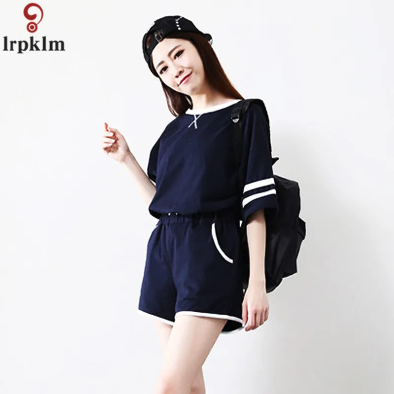Европейский станция Летний новый корейский костюм для досуга мода с короткими
