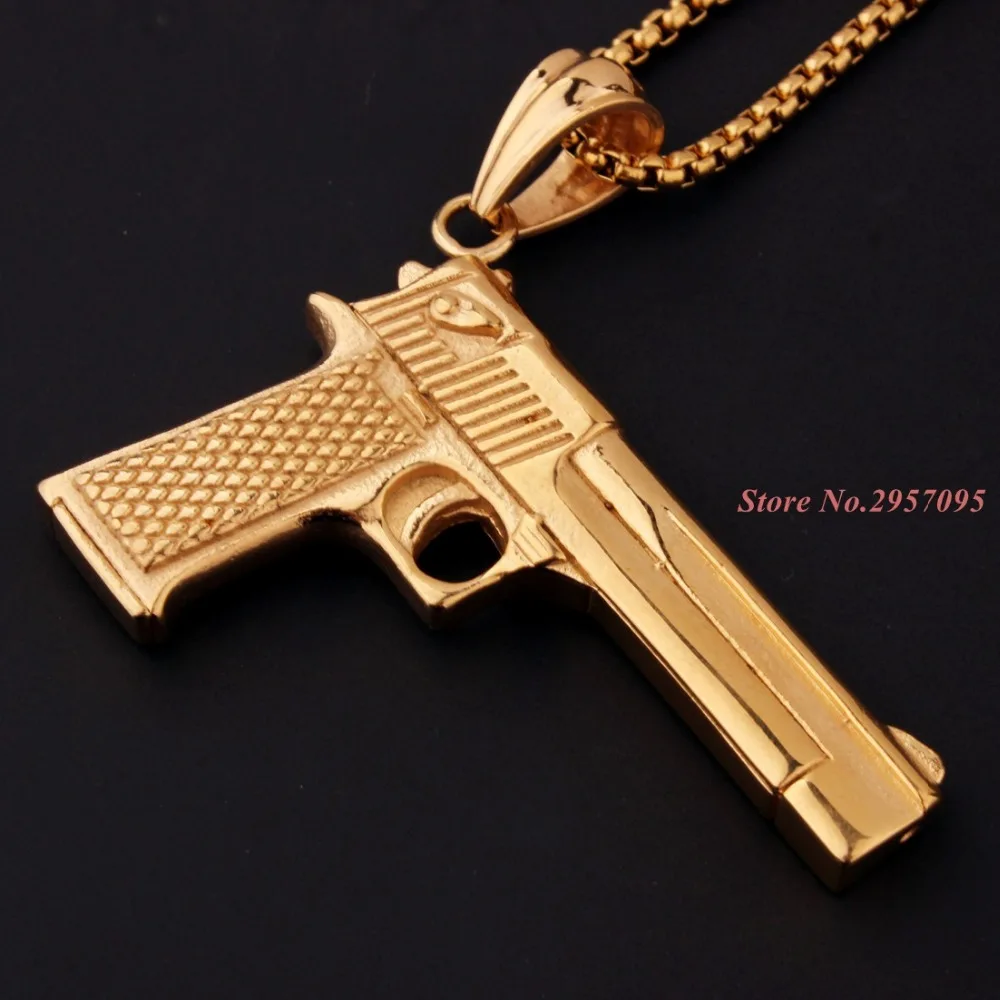 Панк Стиль серебро/золото/черный цвет нержавеющая сталь Спорт пустыня Орел