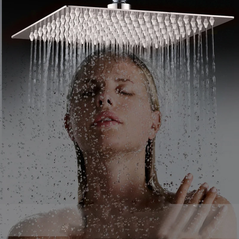 Ультра тонкая насадка для душа Yanksmart с дождевой насадкой дождевая без