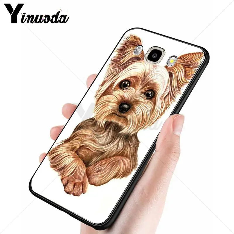 Yinuoda йоркширский терьер собака щенок мягкий чехол для телефона Samsung Galaxy j7 2017 prime j8