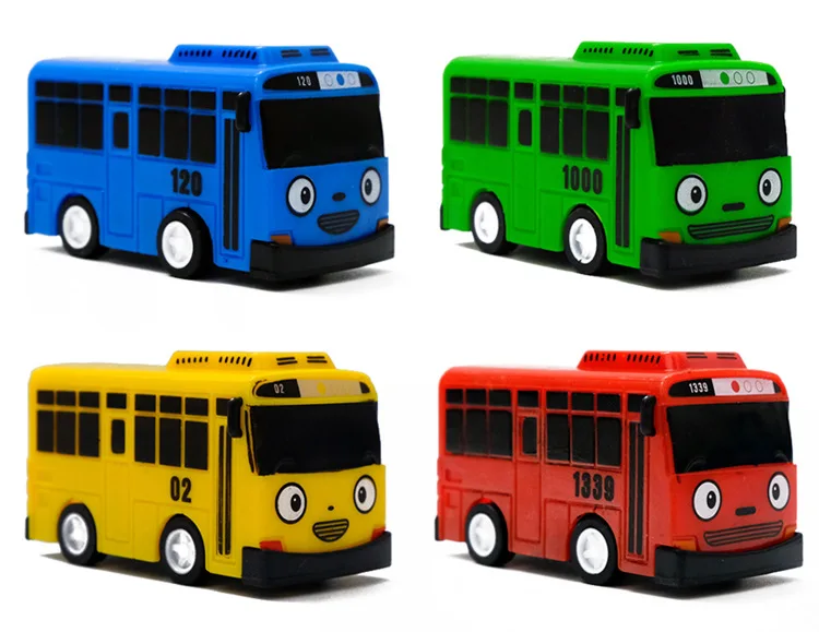4 шт./1 лот, корейские игрушки Tayo The Little Bus Gani Lani Vehide, модель мини-пластикового автобуса Tayo для детей, Brinquedo