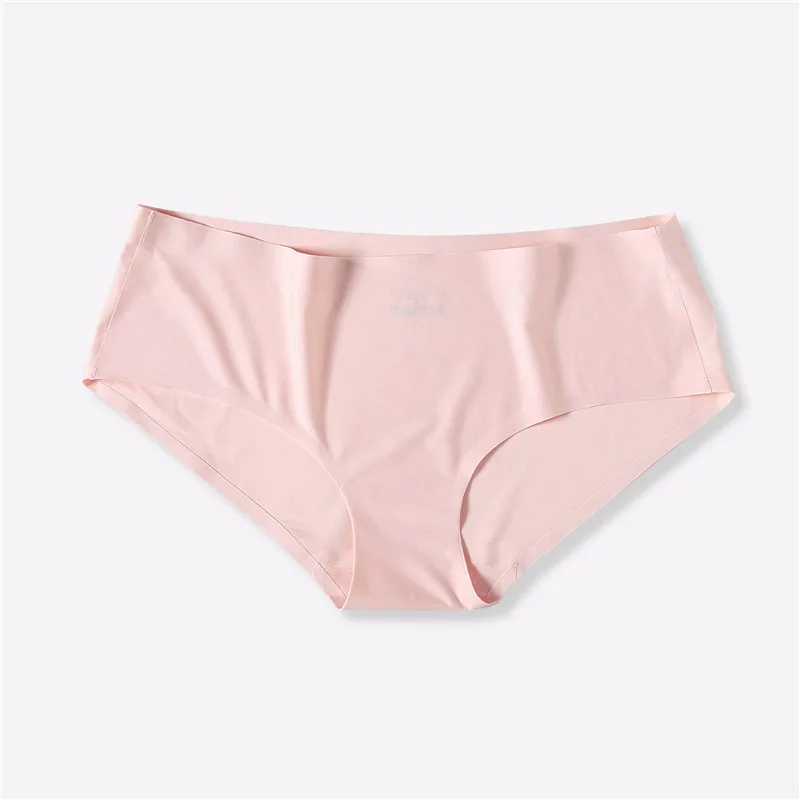 Pink 1 шт Бесшовные трусики для женщин Мода 4 разноцветное нижнее белье для девочек сексуальные трусы с низкой посадкой женское нижнее белье мягкие брюки женские нижнее белье - Цвет: Pink