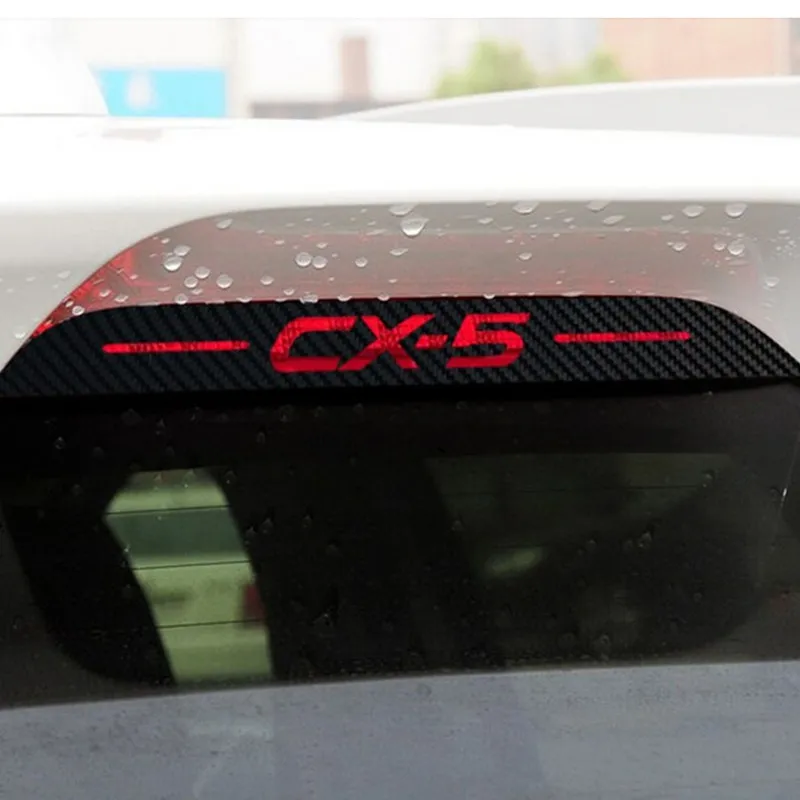 Автомобильный Стайлинг полый углеродное волокно Cx5 тормозной фонарь наклейка