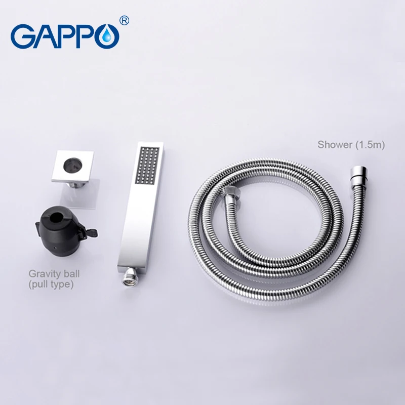 

GAPPO Split Bathtub faucet bathroom waterfall deck mounted mixer shower tap bath shower head Bath tub taps shower sets